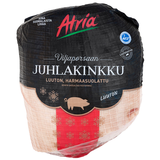 Atria festive ham of pork ca5kg boneless, frozen