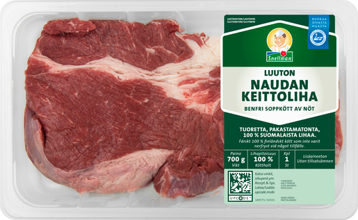 Snellman beef meat ca700g without bone