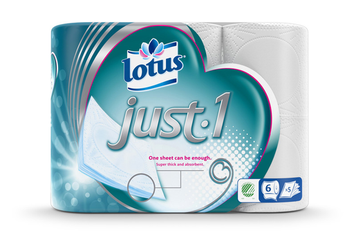 Lotus Just1 WC-paperi 6 rll