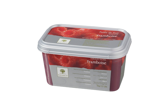 Ravifruit raspberrypuree 90% 1kg frozen