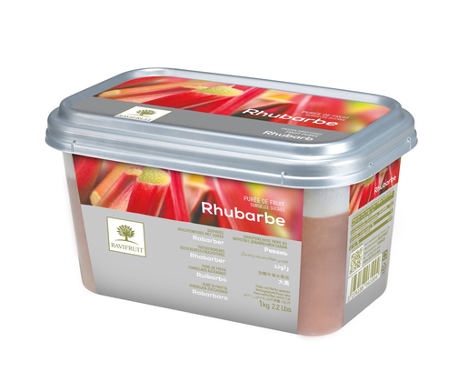 Ravifruit rhubarb puree 90% 1kg frozen