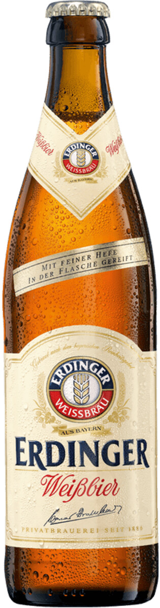Erdinger Hefe Weissbier 5,3% 0,5 l flaska