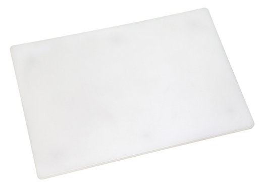 Cutting board 45x30x1,2cm white PE plastic with feet