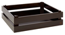 E.Ahlström Superbox låda 35x29x10,5cm, svart, trä, akacia