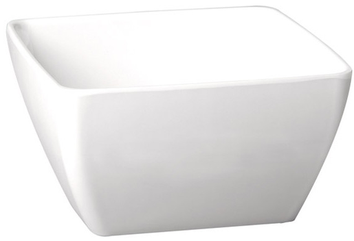 Pure bowl square 3,8l white, melamine, 25x25x12cm
