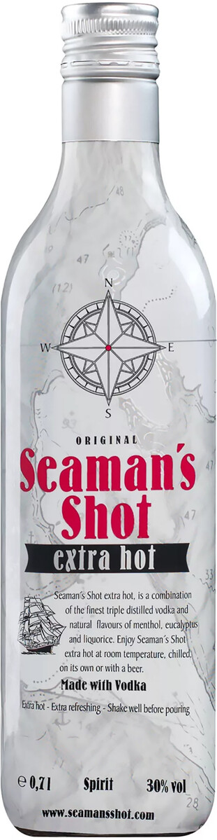 Seaman´s Shot Extra Hot 30% 0,7l flavored spirit
