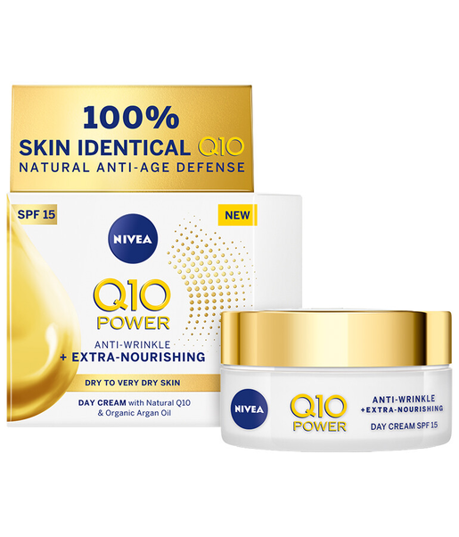 NIVEA 50ml Q10 POWER Anti-Wrinkle + Extra Nourishing Day Cream
