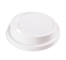 Huhtamaki 100x90mm white sip-thru plastic lid