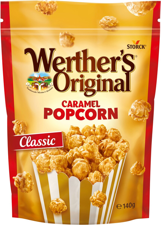 Werther's Original caramel popcorn classic popcorn with flavour 140g