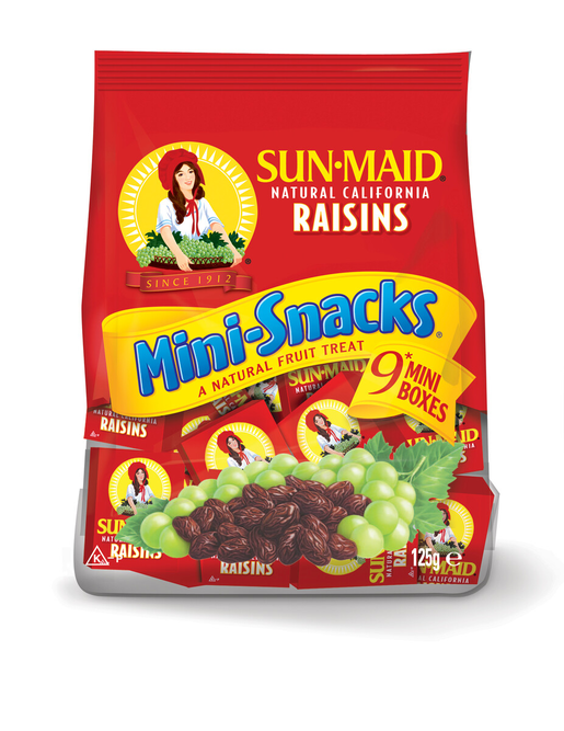 Sun-Maid Mini-Snacks rusinoita 9 miniaskia 9x14g