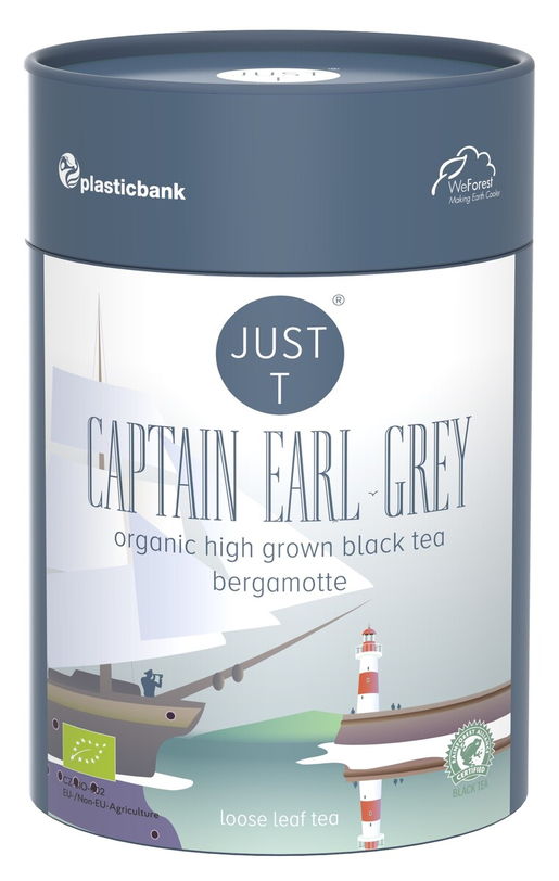 Just T Captain Earl Grey Musta irtotee luomu 80g