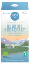 Just T organic Sunrise Breakfast black tea 18bg