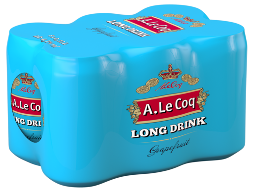 A. LE COQ LONG DRINK 0,33L CAN 6-PACK GRAPEFRUIT 4,7%