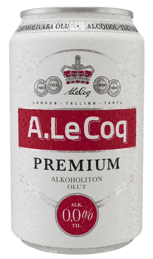 A. Le Coq Alcohol-free 0,0% beer 0,33 l can