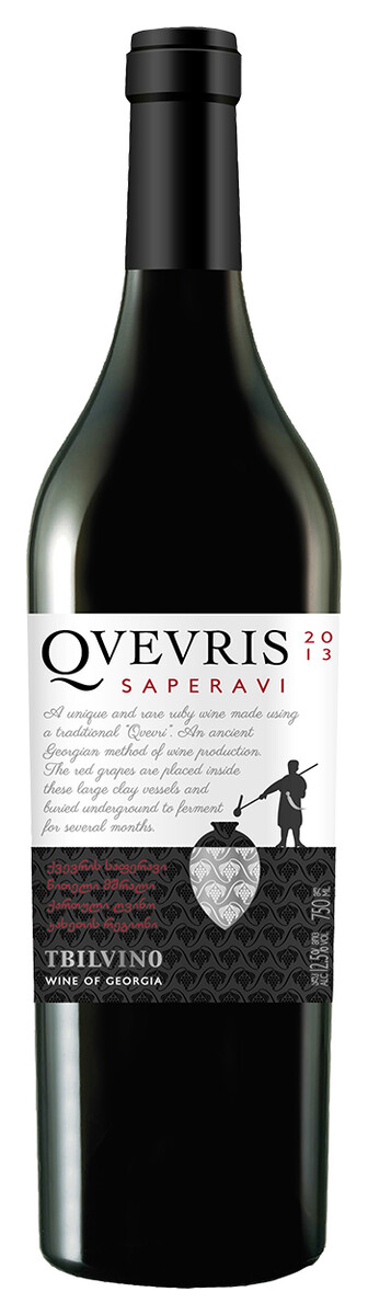 Tbilvino Qvevris Saperavi 13% 0,75l punaviini