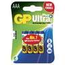 GP ULTRA+ AAA alkalibatteri 4st