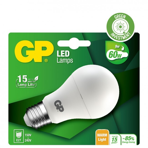GP Lighting Led 1kpl Classic E27 9W-60W 077954-LDCE1 Lamppu