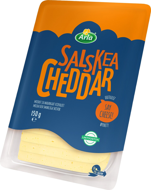 Arla Salskea Cheddar ost skivor 150g