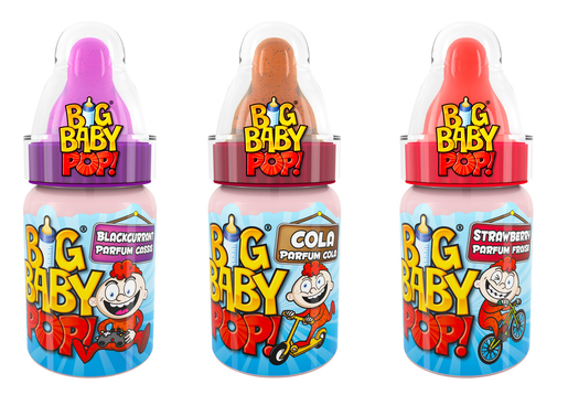 Topps Big Baby Pop lollipop and dipping powder 32g