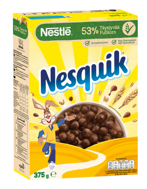 Nestlé Nesquik wheat, corn and cocoa cereals 375g