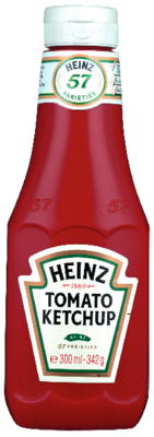 Heinz Tomat ketchup röd flaska 300ml/342g