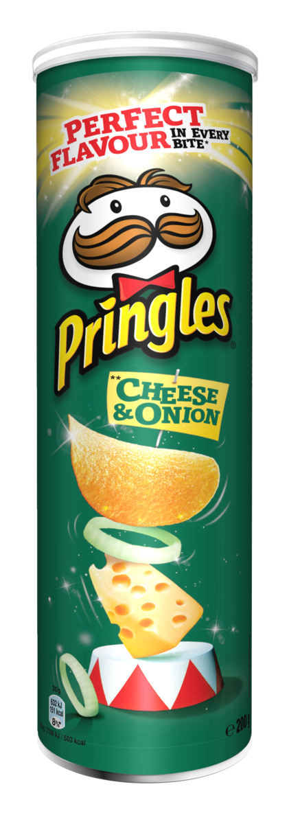 Pringles cheese&onion potatischips 200g