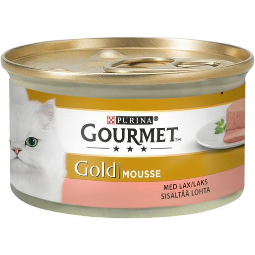 GOURMET 85G GOLD SALMON MOUSSE CAT FOOD