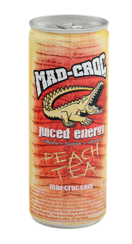 Mad Croc Juiced Energy Peach Tea Energijuicedryck Persikate 250ml