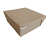 Huhtamaki brown 800ml paperboard container 150x150x60mm 140pcs