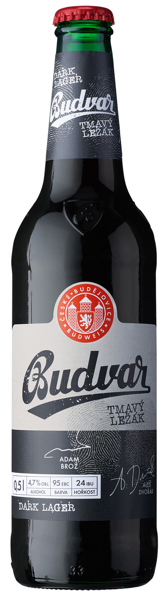 Budejovicky Budvar Dark Lager öl 4,7% 0,5l flaska