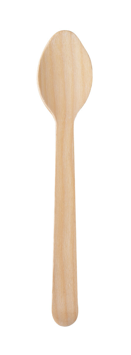 Biopak Silva waxed wood spoon 185mm 100pcs