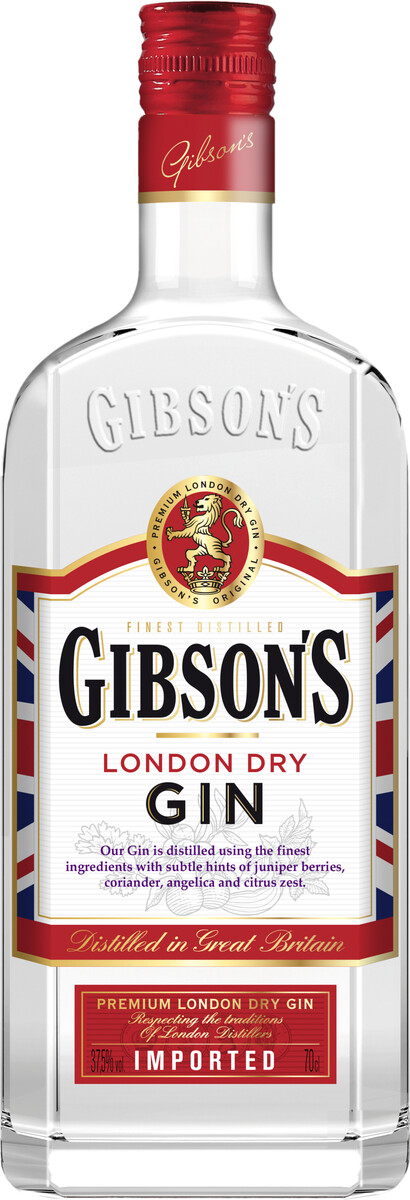 Gibsons London Dry Gin 37,5% 0,7l