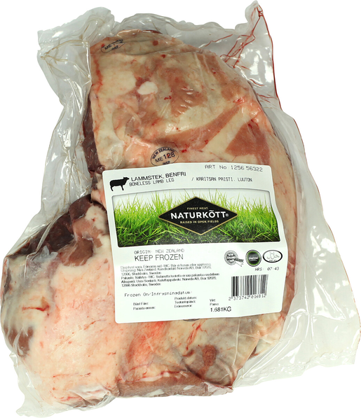 Naturkött lamb boneless leg a1,7kg frozen
