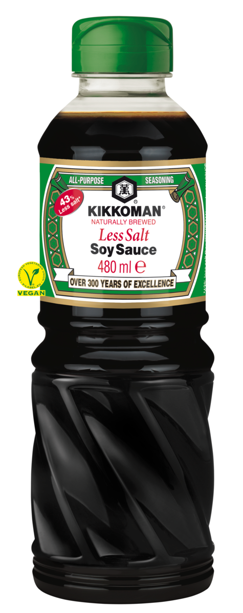 Kikkoman less salt soy sauce 480ml