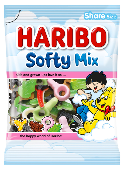 Haribo Softy mix godis påse 250g