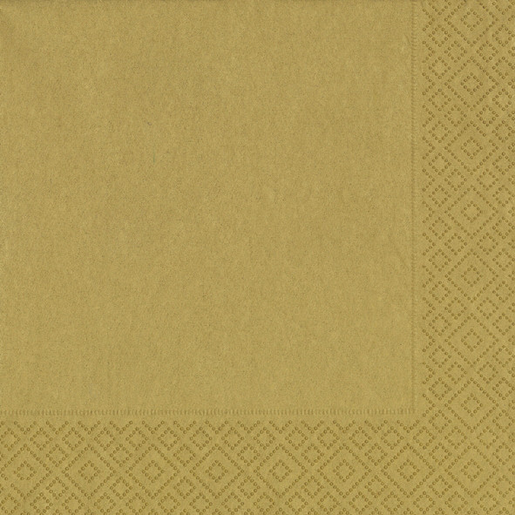 Duni gold napkin 3-ply 33cm 20pcs