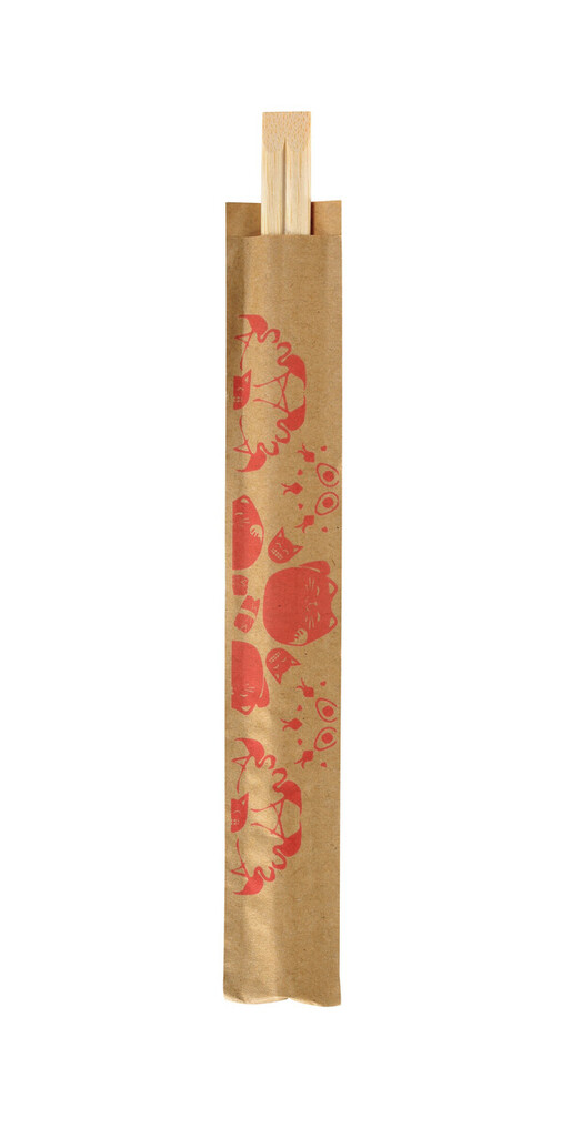 Biopak Emoji Sakura bamboo chopsticks 210mm 100pcs