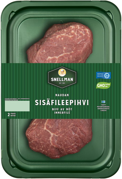 Snellman beef steak ca300g/2pcs