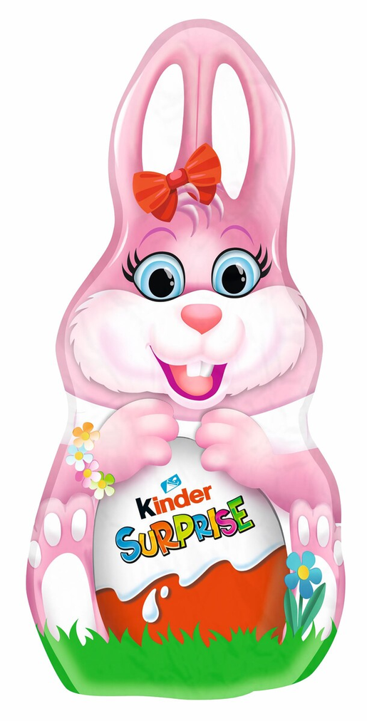 Kinder chocolate bunny pink 75g with toy