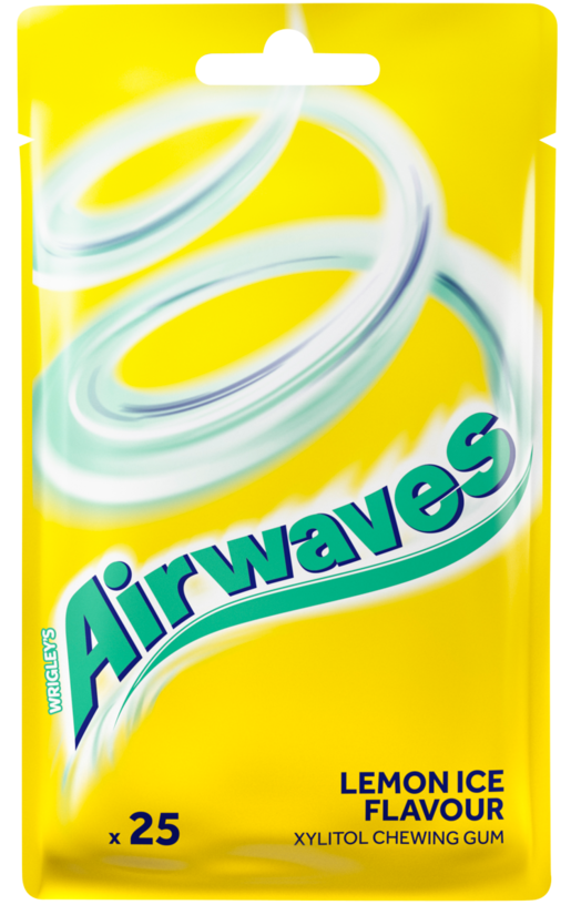 Airwaves lemon ice chewing gum 35g
