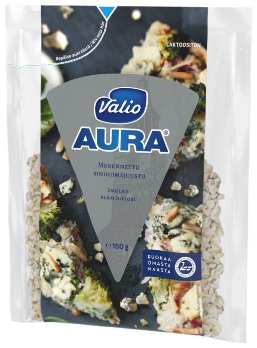 Valio Aura blue mould cheese grumbles 150g