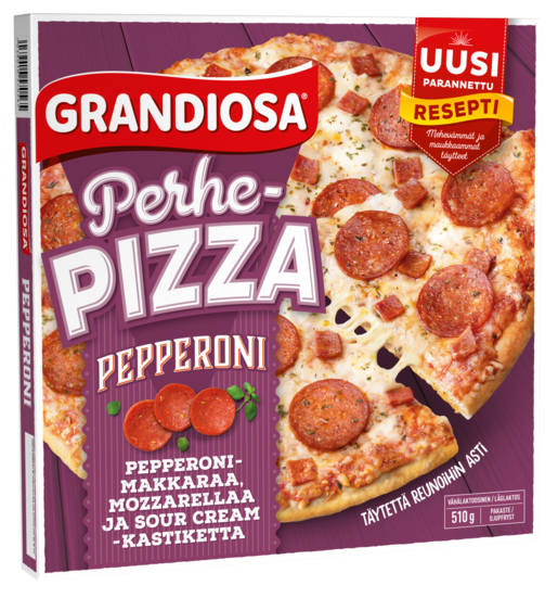 Grandiosa Pepperoni familjepizza 510g djupfryst