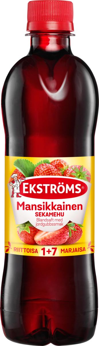 Ekströms mansikkainen sekamehutiiviste 0,5l