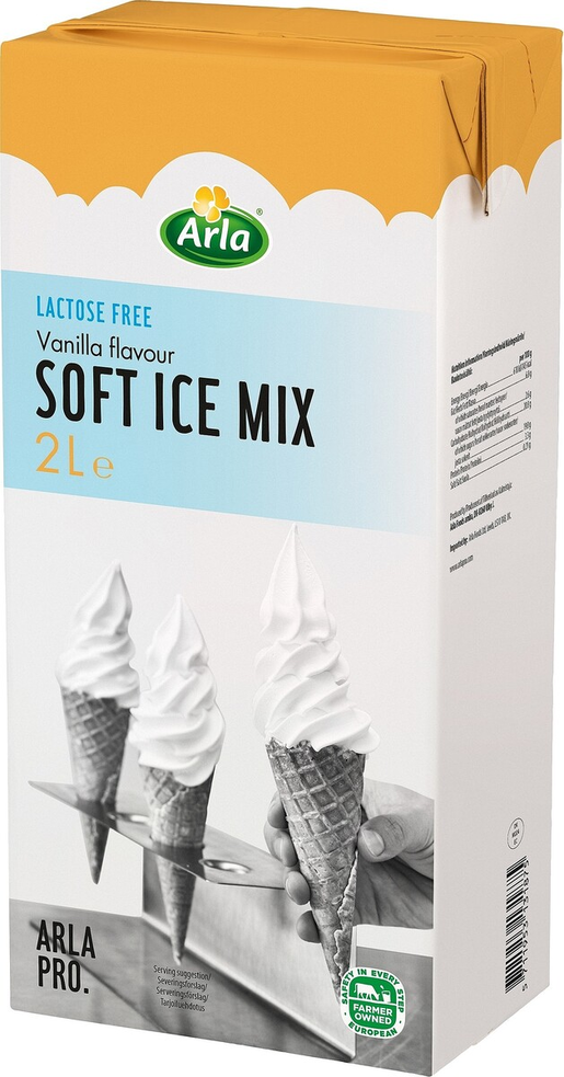 Arla Pro vanilla soft ice mix 2l UHT, lactose free