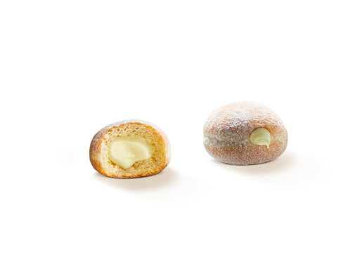 Donut Worry Be Happy mini berliner munkki valkosuklaatäyte  105x25g kypsä, pakaste