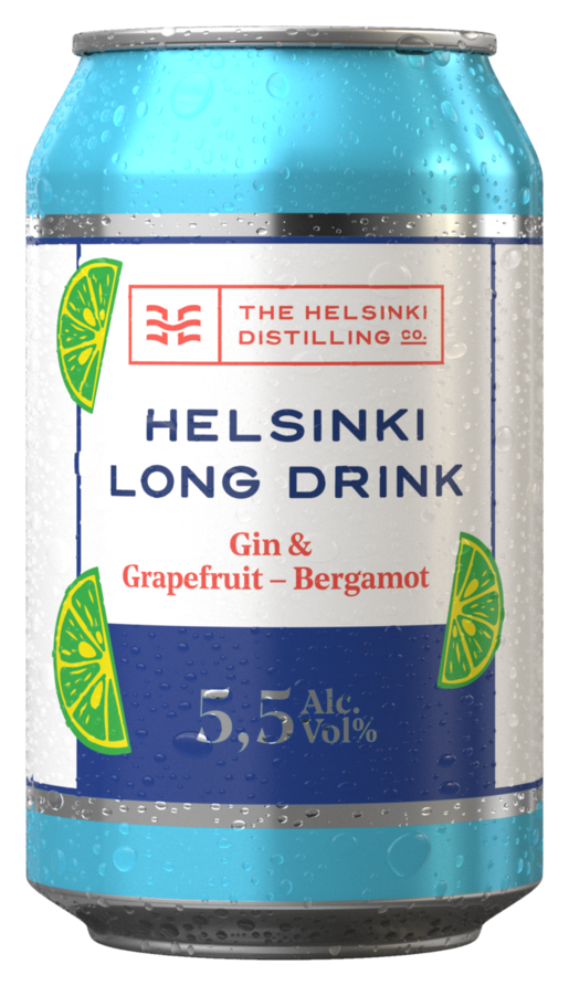 Helsinki LD Gin-Grapefruit-Bergamot 5,5% 0,33l burk