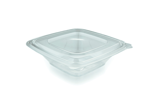 Huhtamaki hingelid-lid container 40x750ml rpet clear