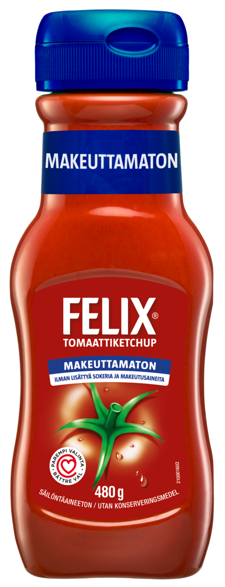 Felix ketchup 480g unsweetened