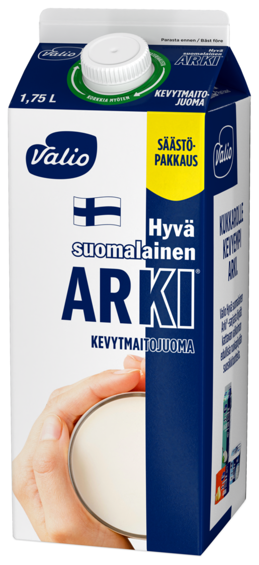 Valio Hyvä Suomalainen Arki lättmjölksdryck 1,75l