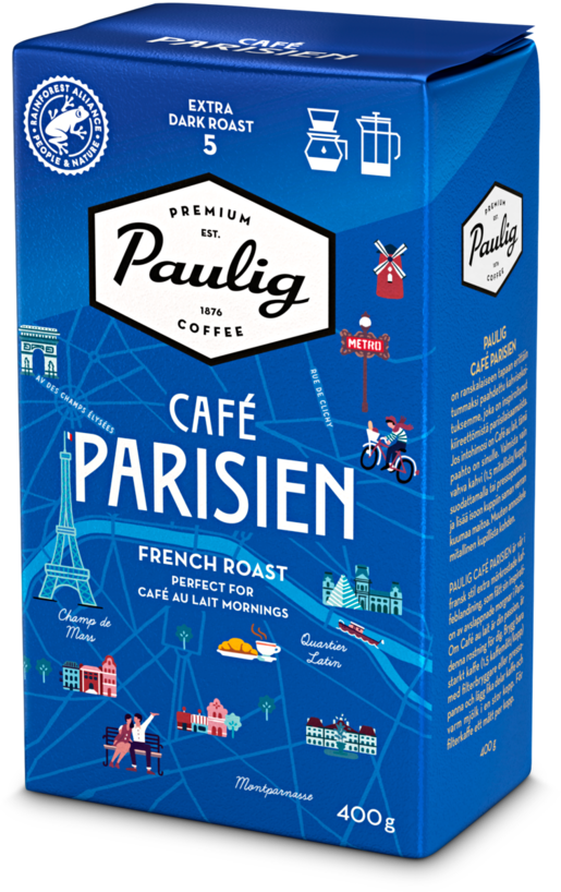 Paulig Café Parisien bryggkaffe 400g finmalet